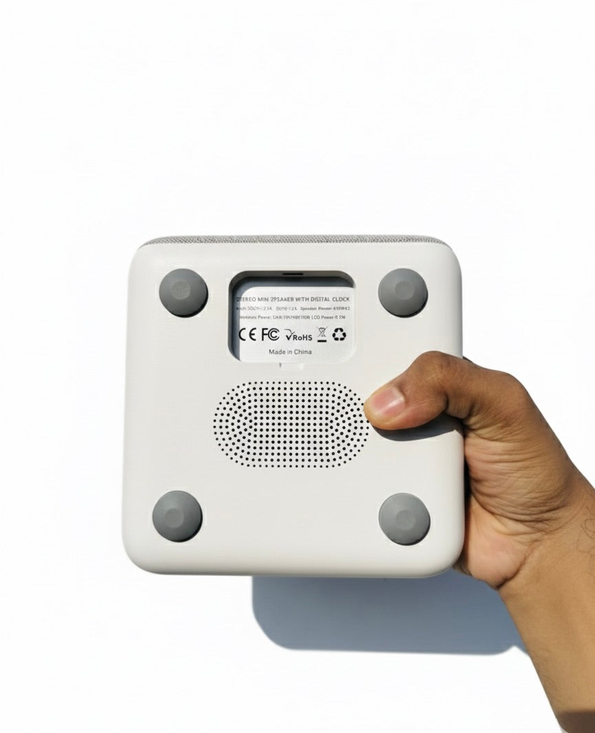 Stereo Mini Speaker with Digital Clock