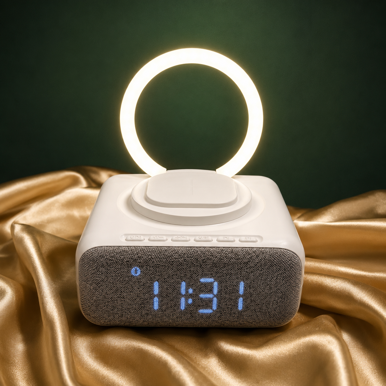 Stereo Mini Speaker with Digital Clock