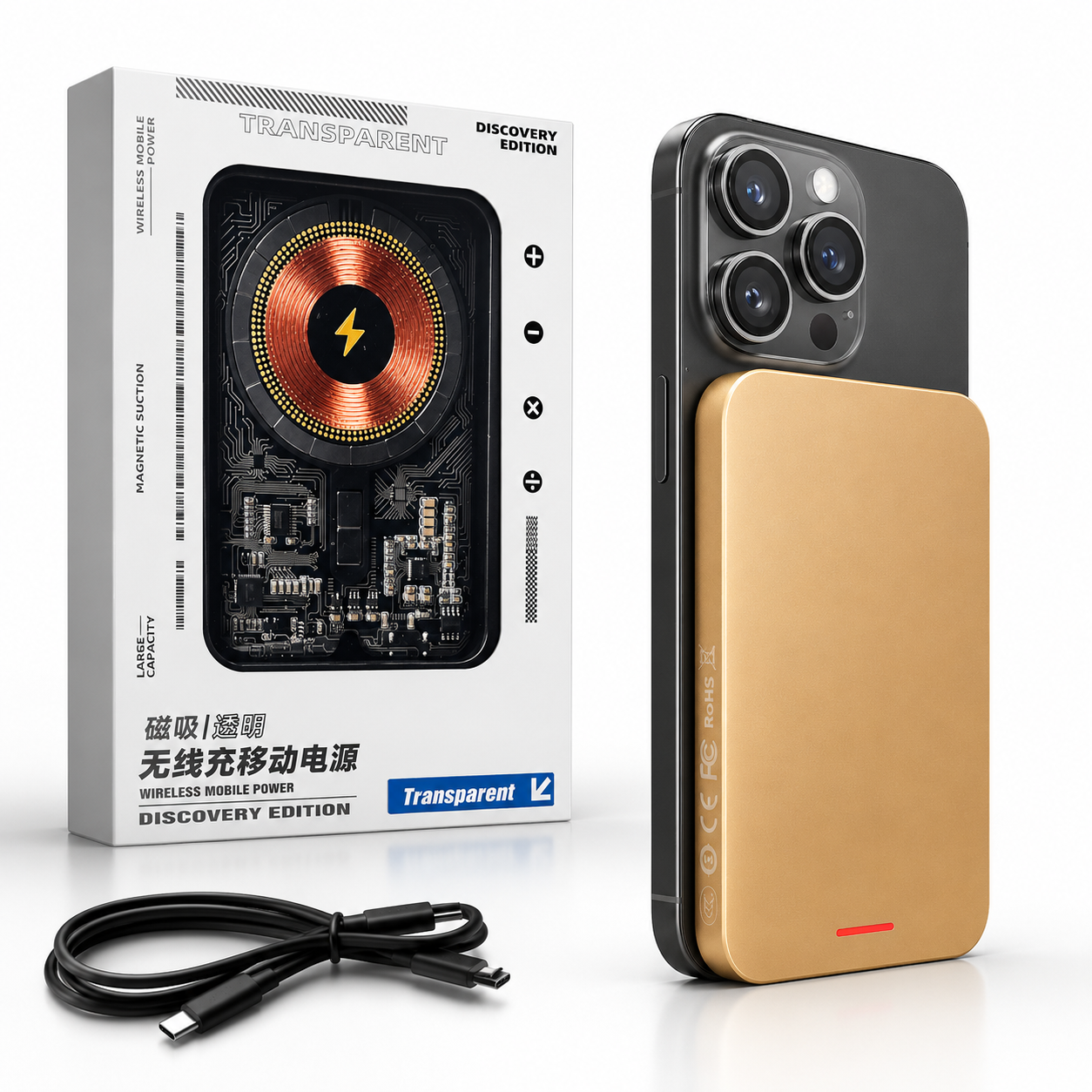 🔋 5000mAh Portable Power Bank – Your Perfect Everyday Charging Companion!