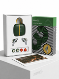ZOOYO Premium Wireless Earbuds – Silver & Dark Green Edition