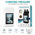 2.8" AMOLED Smart Display TWS Bluetooth Wireless Earbuds with Touch Screen Charging Case.